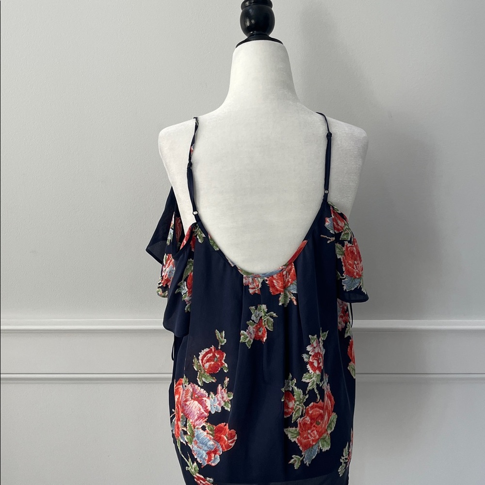 Joie Silk Floral Cold Shoulder Blouse - Picture 5 of 8
